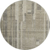 Piper Looms Mayfield Stripes AMF1063 Taupe Machine Washable Area Rug Round Main Image