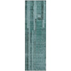 Piper Looms Mayfield Stripes AMF1063 Teal Machine Washable Area Rug Runner Main Image