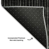 Piper Looms Mayfield Ombre AMF1064 Black Machine Washable Area Rug Backing Image