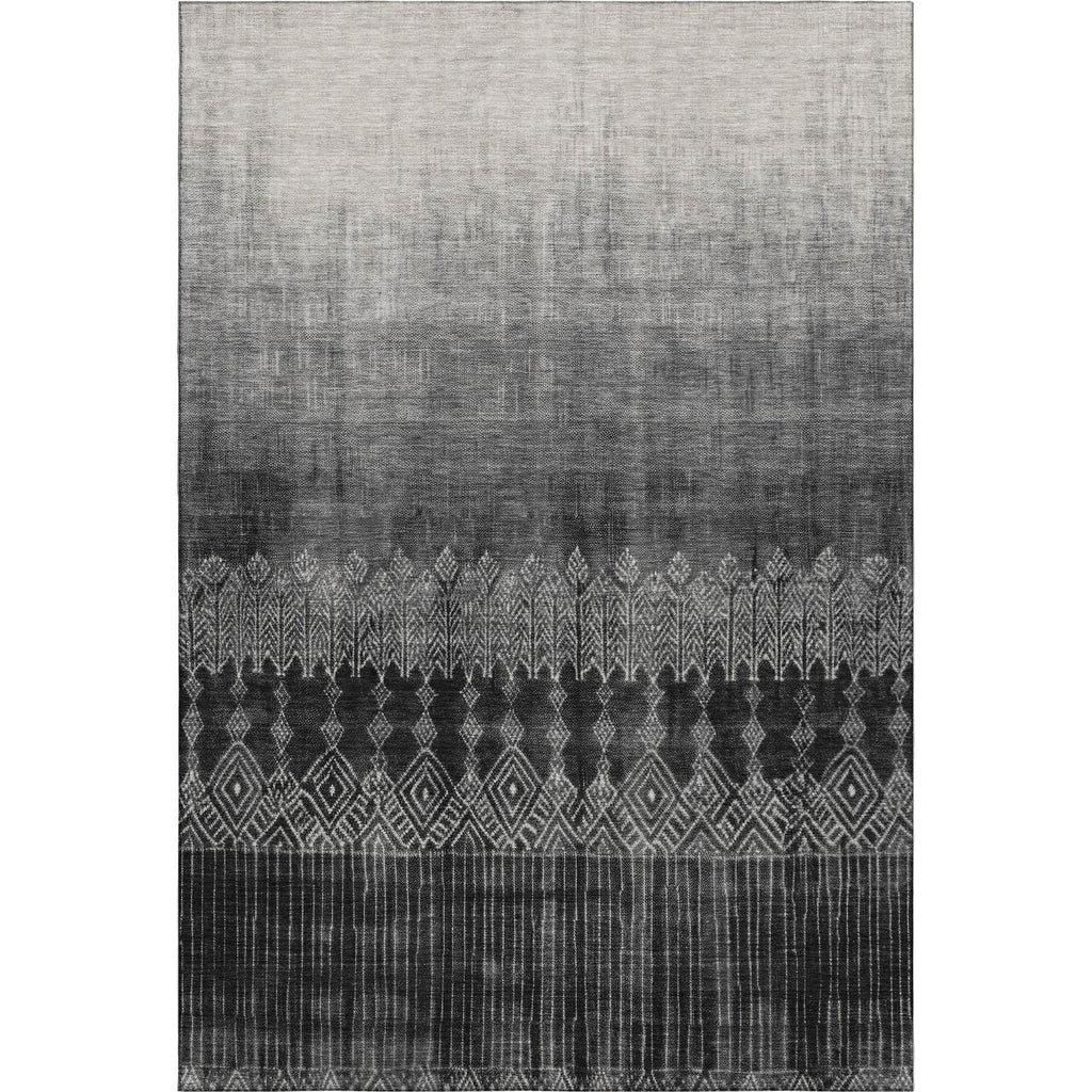 Piper Looms Mayfield Ombre AMF1064 Black Machine Washable Area Rug main image