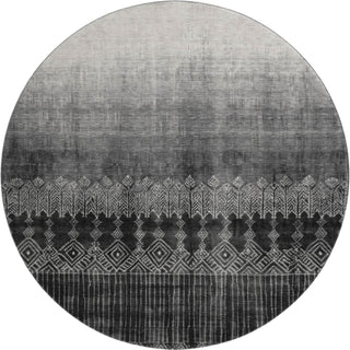 Piper Looms Mayfield Ombre AMF1064 Black Machine Washable Area Rug Round Main Image