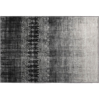 Piper Looms Mayfield Ombre AMF1064 Black Machine Washable Area Rug Scatter Main Image