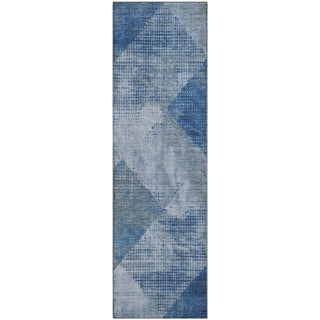 Piper Looms Mayfield Diamond AMF1065 Blue Machine Washable Area Rug Runner Main Image