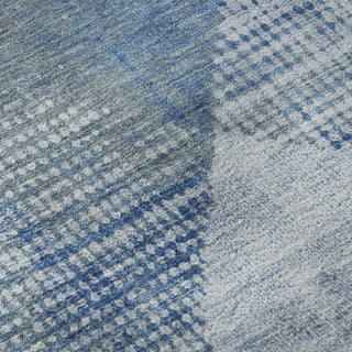 Piper Looms Mayfield Diamond AMF1065 Blue Machine Washable Area Rug Swatch Image