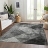 Piper Looms Mayfield Diamond AMF1065 Gray Machine Washable Area Rug Lifestyle Image Feature