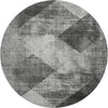 Piper Looms Mayfield Diamond AMF1065 Gray Machine Washable Area Rug Round Main Image