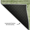 Piper Looms Mayfield Diamond AMF1065 Green Machine Washable Area Rug Backing Image