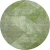 Piper Looms Mayfield Diamond AMF1065 Green Machine Washable Area Rug Round Main Image