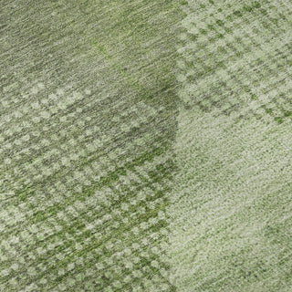 Piper Looms Mayfield Diamond AMF1065 Green Machine Washable Area Rug Swatch Image