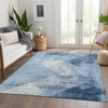 Piper Looms Mayfield Diamond AMF1065 Sky Machine Washable Area Rug Lifestyle Image Feature