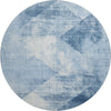 Piper Looms Mayfield Diamond AMF1065 Sky Machine Washable Area Rug Round Main Image