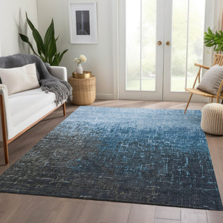 Piper Looms Mayfield Ombre AMF1066 Blue Machine Washable Area Rug Lifestyle Image Feature
