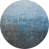 Piper Looms Mayfield Ombre AMF1066 Blue Machine Washable Area Rug Round Main Image
