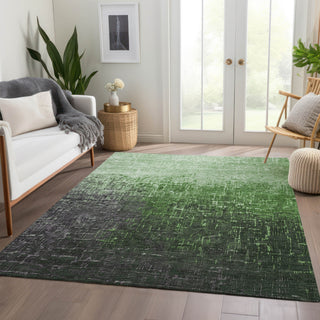 Piper Looms Mayfield Ombre AMF1066 Green Machine Washable Area Rug Lifestyle Image Feature