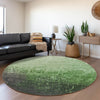 Piper Looms Mayfield Ombre AMF1066 Green Machine Washable Area Rug Round Lifestyle Image Feature
