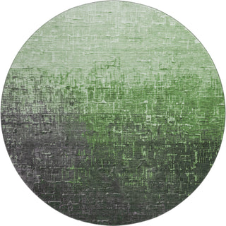 Piper Looms Mayfield Ombre AMF1066 Green Machine Washable Area Rug Round Main Image