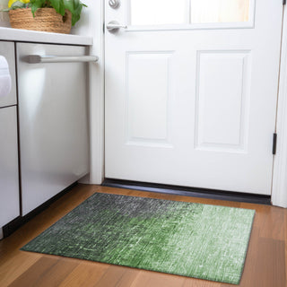 Piper Looms Mayfield Ombre AMF1066 Green Machine Washable Area Rug Scatter Lifestyle Image Feature