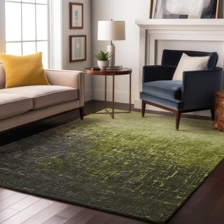 Piper Looms Mayfield Ombre AMF1066 Lime Machine Washable Area Rug Lifestyle Image Feature