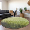 Piper Looms Mayfield Ombre AMF1066 Lime Machine Washable Area Rug Round Lifestyle Image Feature