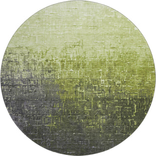 Piper Looms Mayfield Ombre AMF1066 Lime Machine Washable Area Rug Round Main Image