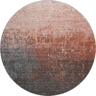 Piper Looms Mayfield Ombre AMF1066 Paprika Machine Washable Area Rug Round Main Image