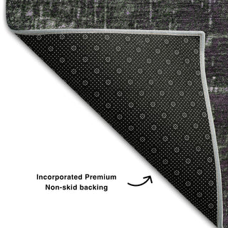 Piper Looms Mayfield Ombre AMF1066 Purple Machine Washable Area Rug Backing Image