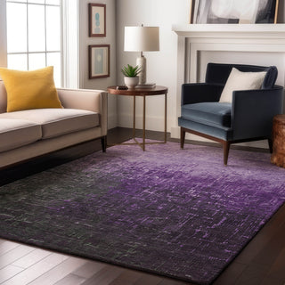 Piper Looms Mayfield Ombre AMF1066 Purple Machine Washable Area Rug Lifestyle Image Feature