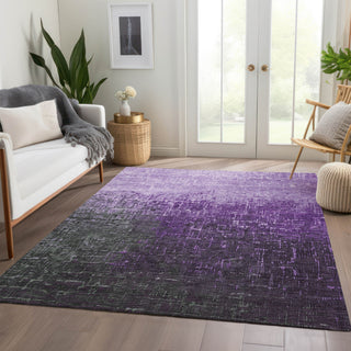 Piper Looms Mayfield Ombre AMF1066 Purple Machine Washable Area Rug Lifestyle Image Feature