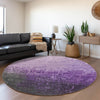 Piper Looms Mayfield Ombre AMF1066 Purple Machine Washable Area Rug Round Lifestyle Image Feature