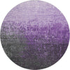 Piper Looms Mayfield Ombre AMF1066 Purple Machine Washable Area Rug Round Main Image