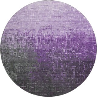 Piper Looms Mayfield Ombre AMF1066 Purple Machine Washable Area Rug Round Main Image
