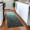 Piper Looms Mayfield Ombre AMF1066 Teal Machine Washable Area Rug Runner Lifestyle Image Feature
