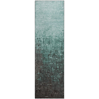 Piper Looms Mayfield Ombre AMF1066 Teal Machine Washable Area Rug Runner Main Image
