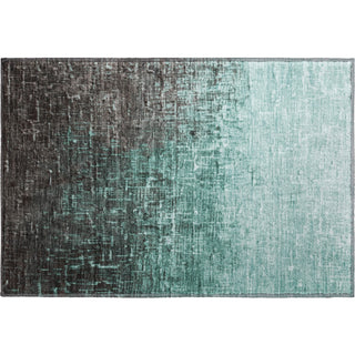 Piper Looms Mayfield Ombre AMF1066 Teal Machine Washable Area Rug Scatter Main Image