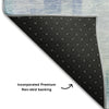 Piper Looms Mayfield Squares AMF1067 Blue Machine Washable Area Rug Backing Image