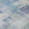 Piper Looms Mayfield Squares AMF1067 Blue Machine Washable Area Rug Swatch Image