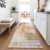 Piper Looms Mayfield Squares AMF1067 Coral Machine Washable Area Rug Runner Lifestyle Image Feature