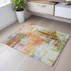 Piper Looms Mayfield Squares AMF1067 Coral Machine Washable Area Rug Scatter Lifestyle Image Feature