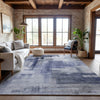 Piper Looms Mayfield Squares AMF1067 Denim Machine Washable Area Rug Lifestyle Image Feature