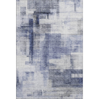 Piper Looms Mayfield Squares AMF1067 Denim Machine Washable Area Rug main image