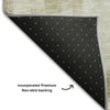 Piper Looms Mayfield Squares AMF1067 Taupe Machine Washable Area Rug Backing Image