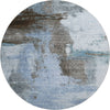 Piper Looms Mayfield Modern AMF1068 Blue Machine Washable Area Rug Round Main Image