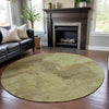 Piper Looms Mayfield Modern AMF1068 Brown Machine Washable Area Rug Round Lifestyle Image Feature
