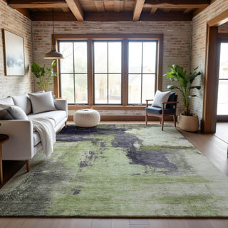Piper Looms Mayfield Modern AMF1068 Fern Machine Washable Area Rug Lifestyle Image Feature