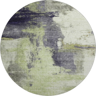 Piper Looms Mayfield Modern AMF1068 Fern Machine Washable Area Rug Round Main Image