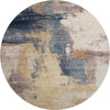 Piper Looms Mayfield Modern AMF1068 Gold Machine Washable Area Rug Round Main Image