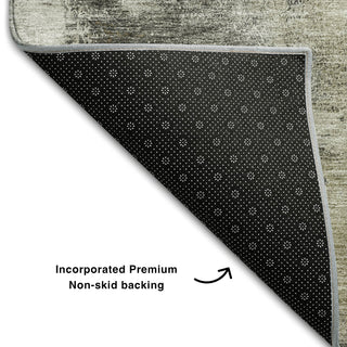 Piper Looms Mayfield Modern AMF1068 Gray Machine Washable Area Rug Backing Image