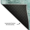 Piper Looms Mayfield Modern AMF1068 Teal Machine Washable Area Rug Backing Image