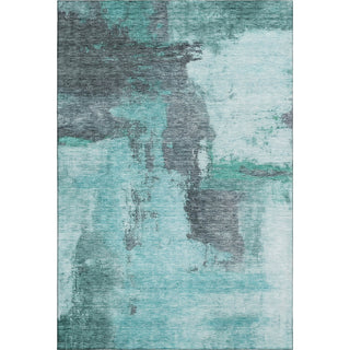 Piper Looms Mayfield Modern AMF1068 Teal Machine Washable Area Rug main image