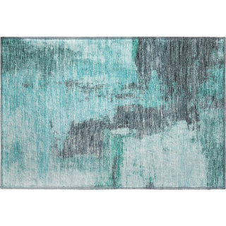 Piper Looms Mayfield Modern AMF1068 Teal Machine Washable Area Rug Scatter Main Image